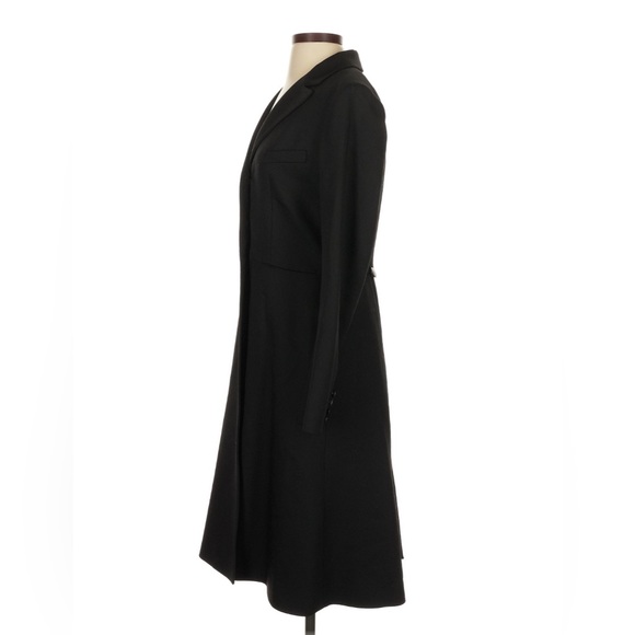 Ralph Lauren Long Coat Dress Black Tuxedo Jacket Wool Tailored Vintage NWT$1298 - Picture 6 of 6